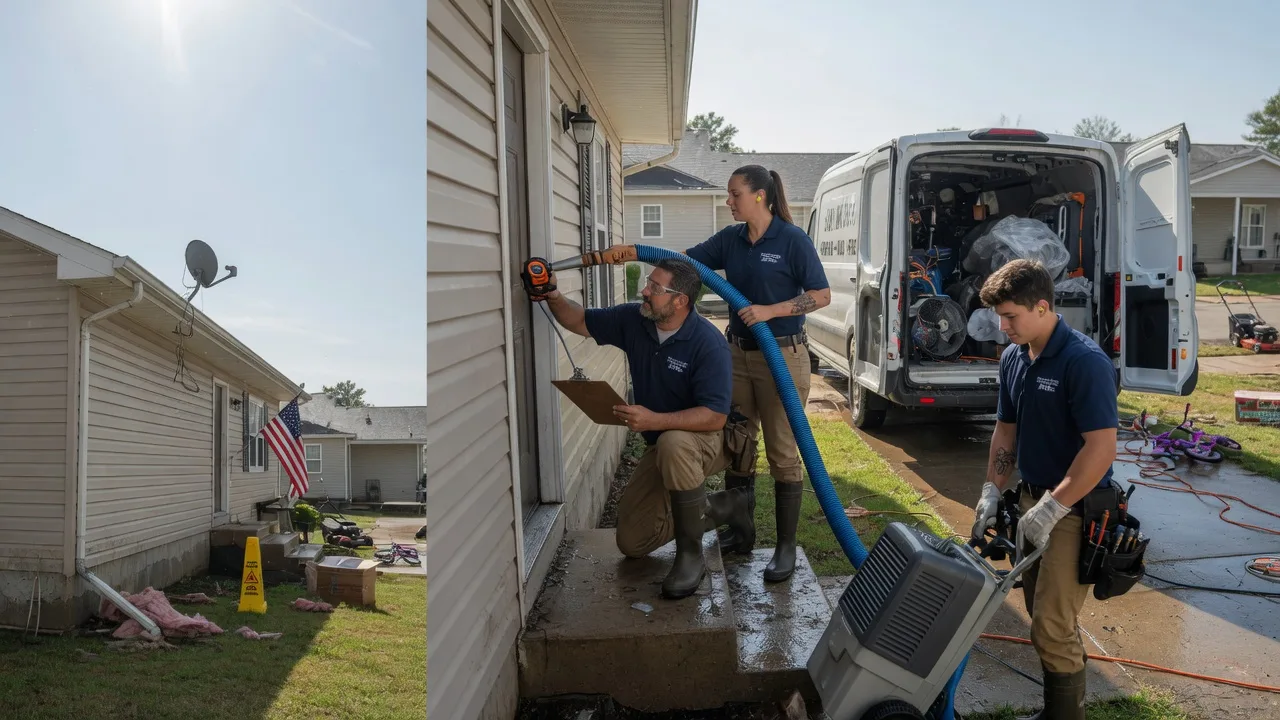 Ceiling Water Damage Restoration in Adrian, MO near me